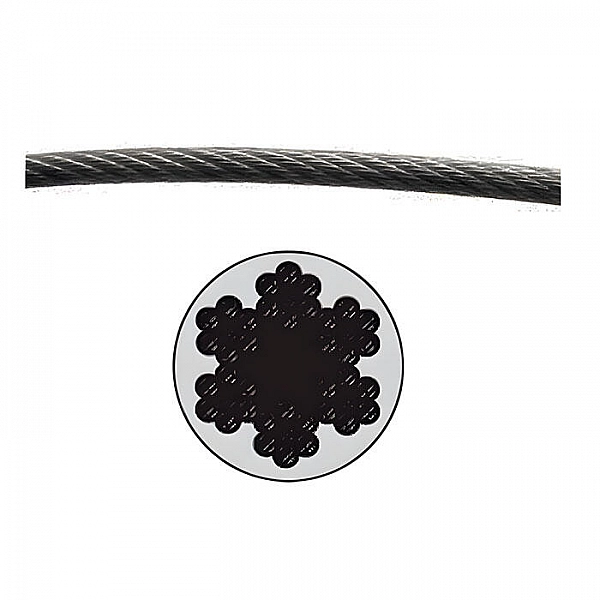 Трос стальной в ПВХ М6(5) Starfix SMP-53736-100