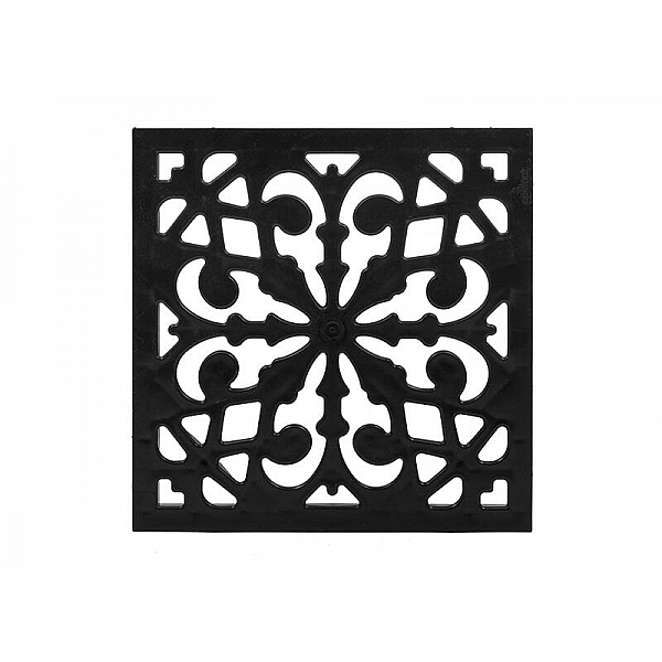 Решетка пластиковая декоративная к дождеприемнику черная