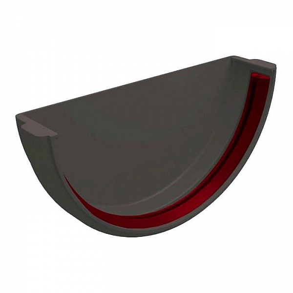 Заглушка желоба универсальная Grand Line графит RAL 7024