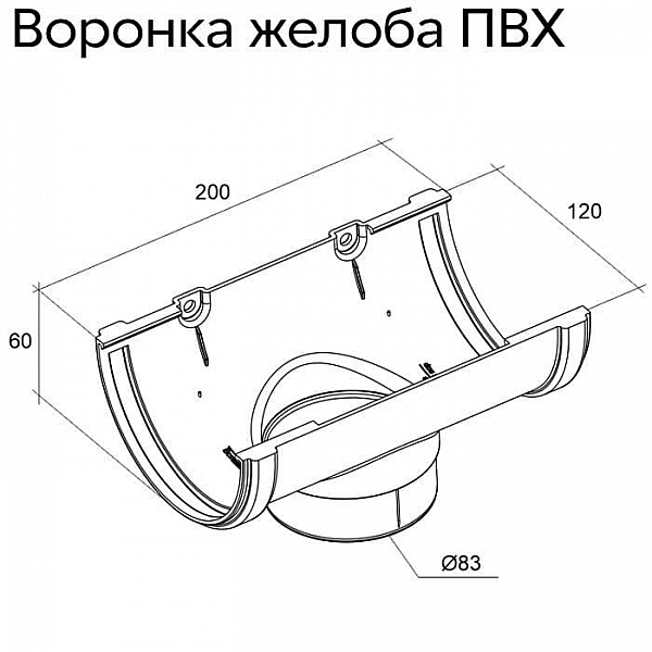 Воронка Grand Line Стандарт зеленый RAL 6005
