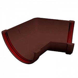 Угол желоба 135° Grand Line шоколадный RAL 8017