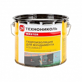 Мастика для фундамента гидроизоляционная ТехноНиколь AquaMast битумная холодная 3 кг