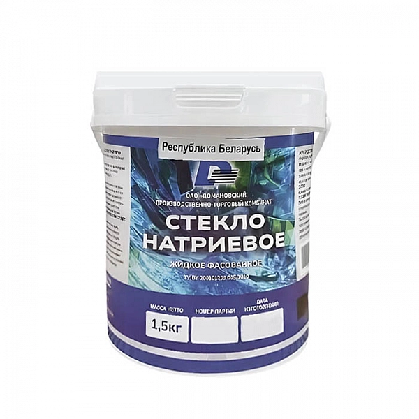 Жидкое стекло натриевое Домановский ПТК 1.5 кг