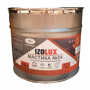 Мастика гидроизоляционная битумная Тайфун IzoLux №24 10 кг
