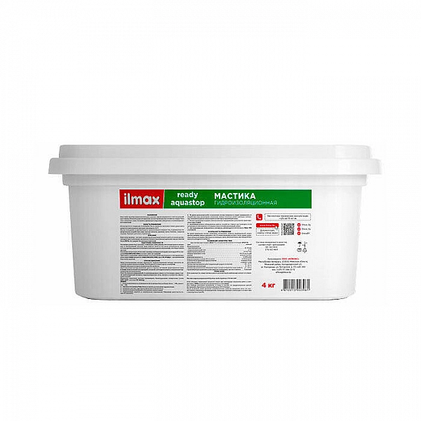 Мастика гидроизоляционная ilmax ready aquastop 4 кг