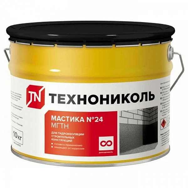 Мастика гидроизоляционная ТехноНиколь №24 МГТН 10 кг