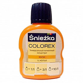 Пигментный концентрат универсальный Sniezka Colorex 13 желтый 100 мл