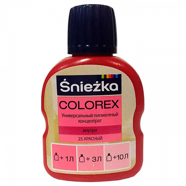 Пигментный концентрат универсальный Sniezka Colorex 23 красный 100 мл