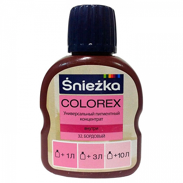 Пигментный концентрат универсальный Sniezka Colorex 32 бордовый 100 мл