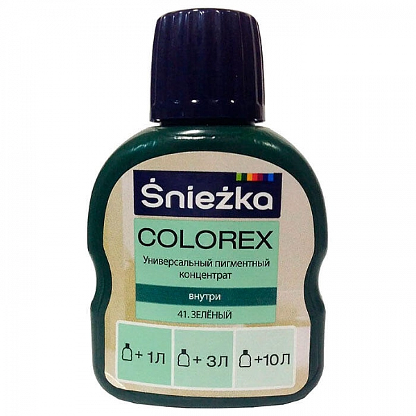 Пигментный концентрат универсальный Sniezka Colorex 41 зеленый 100 мл