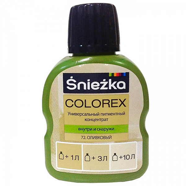 Пигментный концентрат универсальный Sniezka Colorex 72 оливковый 100 мл