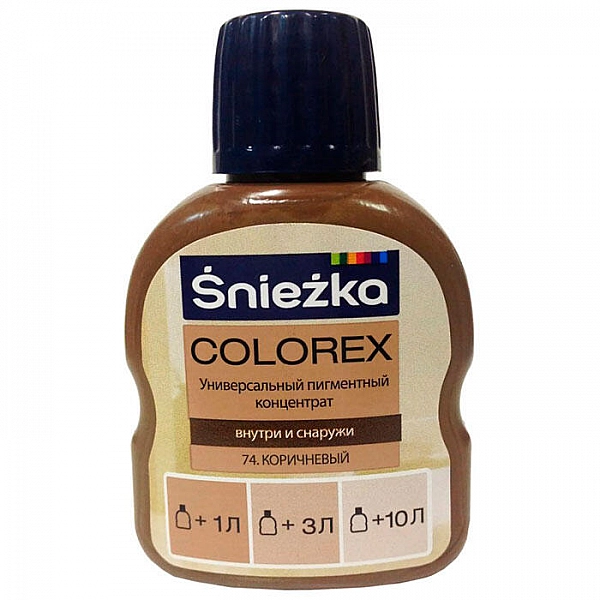 Пигментный концентрат универсальный Sniezka Colorex 74 коричневый 100 мл