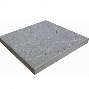 Плитка тротуарная Песчаник Черепашка 300*300*30 мм серая. Изображение - 1