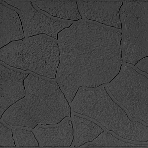 Плитка тротуарная Песчаник Черепашка 300*300*30 мм черная