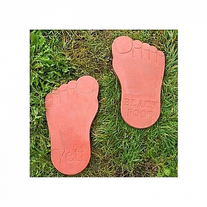 Плитка тротуарная Следы великана 530*300*50 мм красный. Изображение - 1