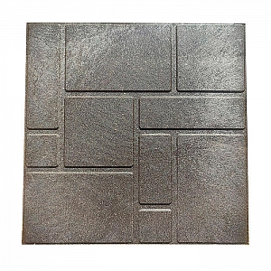 Плитка садовая полимерпесчаная Кирпичик C200 330*330*20 мм серая