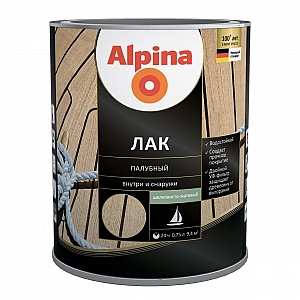 Лак Alpina палубный 0.75 л шелковисто-матовый