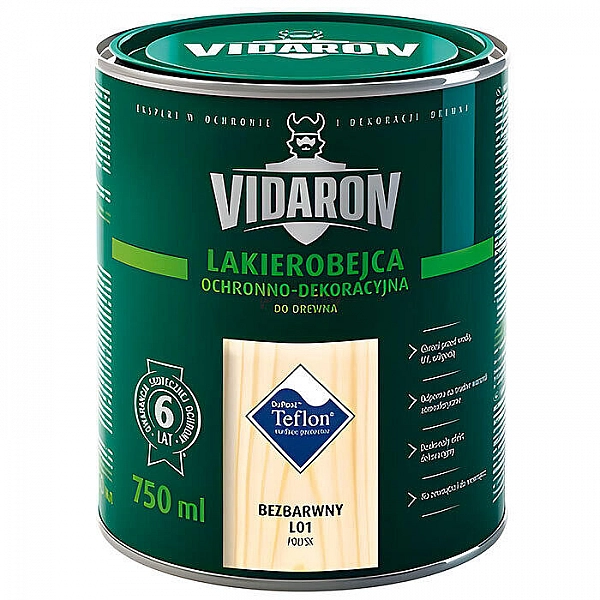 Лакоморилка Vidaron Lakierobejca Ochronno-Dekoracyjna L01 бесцветная 0.75 л