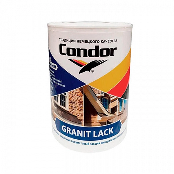 УЦЕНКА Лак Condor Granit Lack 0.7 кг полуматовый черный