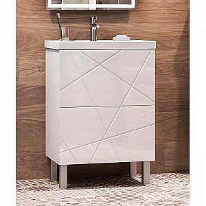 Тумба Vigo Geometry 600-0-2 + умывальник Kirovit Фостер 60. Изображение - 1
