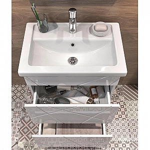 Тумба Vigo Geometry 600-0-2 + умывальник Kirovit Фостер 60. Изображение - 4