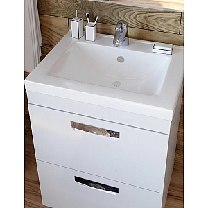 Тумба Vigo Plaza 600-0-2 2 ящика + умывальник Фостер 60. Изображение - 1