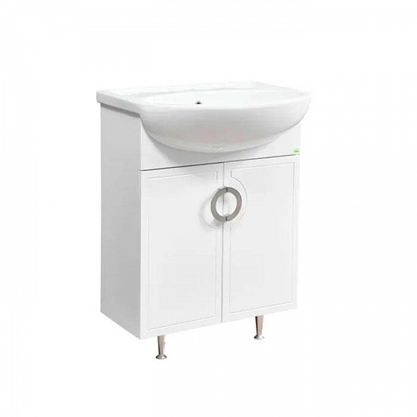 Тумба Vako Вероника 60 + умывальник Cersanit Erica 60