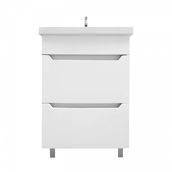 Тумба Idea Нова Квадро 60 + умывальник Santek Элина 60