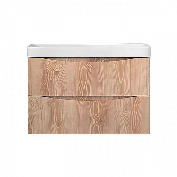 Тумба Velvex Clay 700-0-2 подвесная дуб верона + умывальник Vigo 9595-70