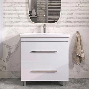 Тумба Vigo Land 800-0-2 + умывальник Cersanit Como 80. Изображение - 1