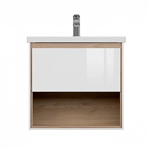 Тумба Cersanit Louna 60 64070 + умывальник Cersanit Como 60 белый. Изображение - 1