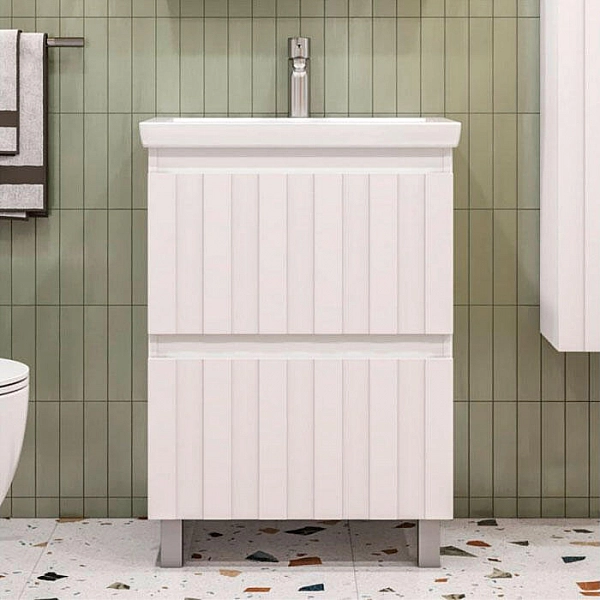 Тумба Vigo Finlay 600-0-2 + умывальник Cersanit Como 60