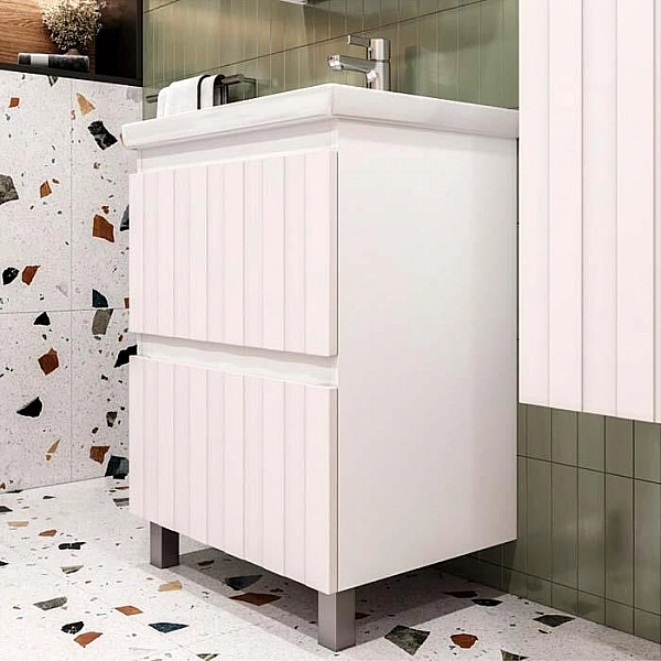 Тумба Vigo Finlay 600-0-2 + умывальник Cersanit Como 60