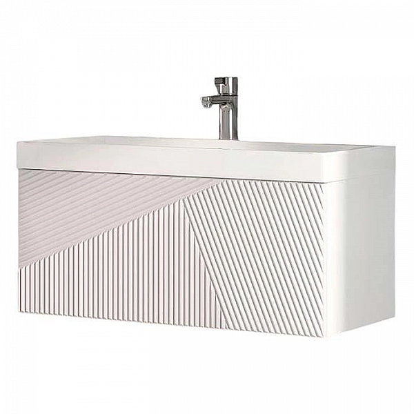 Тумба Velvex Edge 800-0-1+ умывальник Vigo Neo 9696-80