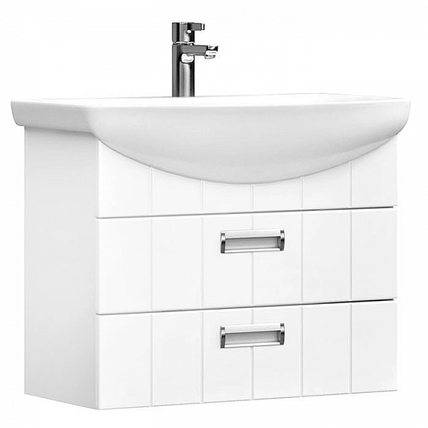 Тумба подвесная Vigo Diana 700-0-2 + умывальник Santek Балтика 70