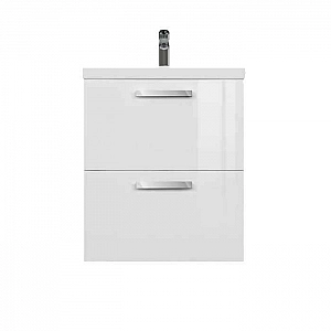 Тумба Cersanit Melar 60 64128 белый без ножек + умывальник Cersanit Como 60. Изображение - 1