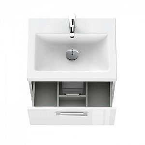 Тумба Cersanit Melar 60 64128 белый без ножек + умывальник Cersanit Como 60. Изображение - 4