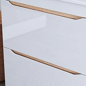 Тумба Vigo Grani 700-0-2 дуб золотой + умывальник Cersanit Como 70. Изображение - 5