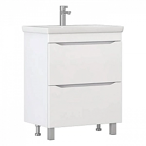 Тумба Vigo Grani 600-0-2 белый + умывальник Cersanit Como 60