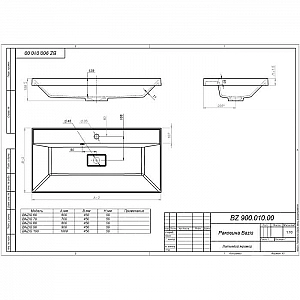 Тумба Марта Айсберг DA3503T бетон + умывальник Versalia Bazis 60. Изображение - 6