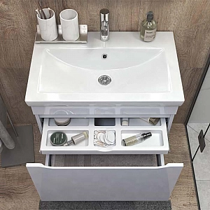 Тумба Vigo Grani 800-0-1 подвесная + умывальник Cersanit Como 80. Изображение - 1