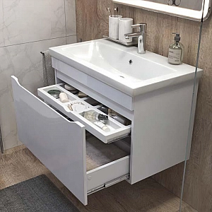 Тумба Vigo Grani 800-0-1 подвесная + умывальник Cersanit Como 80. Изображение - 2