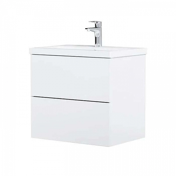 Тумба AM.PM Gem M90FHX06022WG навесная + умывальник M90WCC0602WG