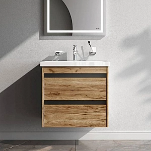 Тумба с умывальником AM.PM Pulse M91-FHX0602OF-WCC0602WG дуб подвесная. Изображение - 3