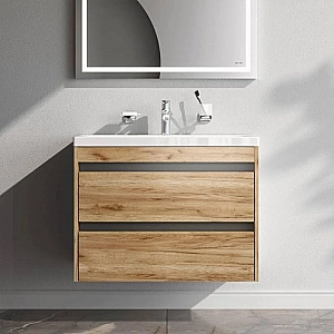 Тумба с умывальником AM.PM Pulse M91-FHX0752OF-WCC0752WG дуб подвесная. Изображение - 4