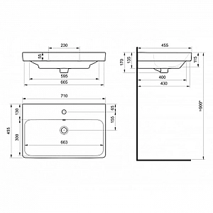Тумба Акватон Сканди 70 1A251801SD010 + умывальник Santek Адриана 70 1WH501628. Изображение - 8