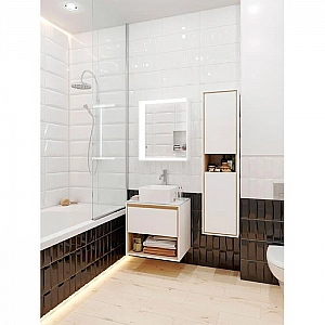 УЦЕНКА Шкаф-пенал Cersanit Louna SP-SL-LOU/Wh подвесной. Изображение - 12