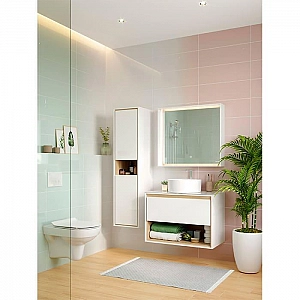 УЦЕНКА Шкаф-пенал Cersanit Louna SP-SL-LOU/Wh подвесной. Изображение - 13