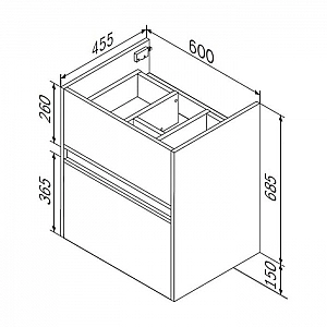 Тумба с умывальником AM.PM Sense M7B-FUX0602WG-WCC0602WG. Изображение - 8