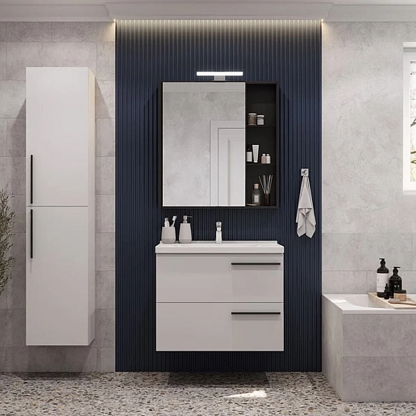 Зеркало-шкаф Акватон Амели 80 1A262602AE820 антрацит